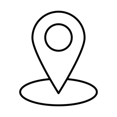 gps mark çizgi biçim vektör tasarımı