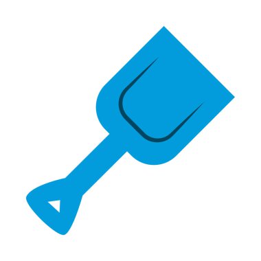 kum küreği düz simge vektör tasarımı