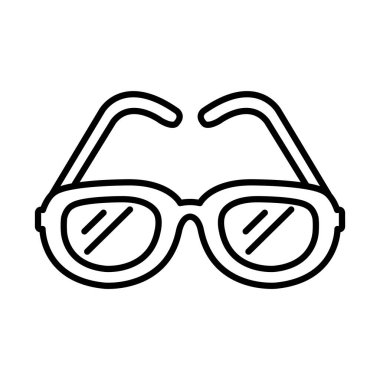 gözlük çizgisi biçim vektör tasarımı