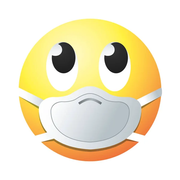 Ojos rodantes emoji con diseño de vectores de iconos de estilo gradiente máscara — Vector de stock
