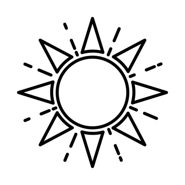 Design de vetor ícone de estilo de linha solar — Vetor de Stock