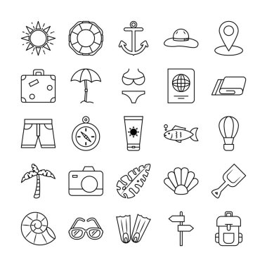 Yaz çizgisi biçim vektör dizaynı