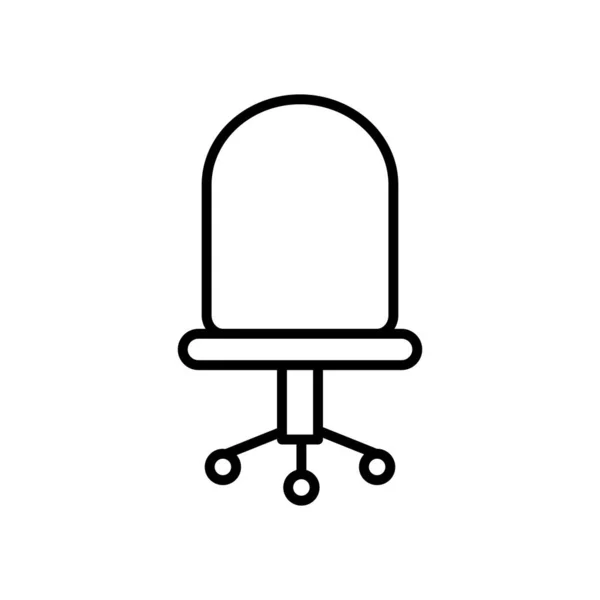 Icono de la silla de oficina, estilo de línea — Vector de stock