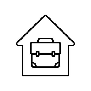 portföy simgesi olan ev, satır biçimi