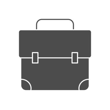 iş portföy simgesi, siluet biçimi