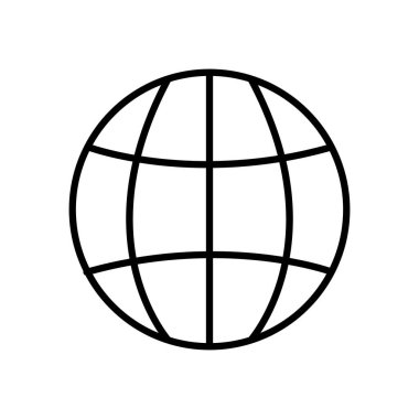 küresel küre simgesi, satır biçimi