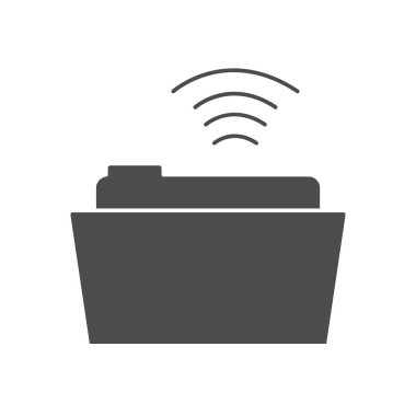 ağ dizini simgesi, siluet biçimi