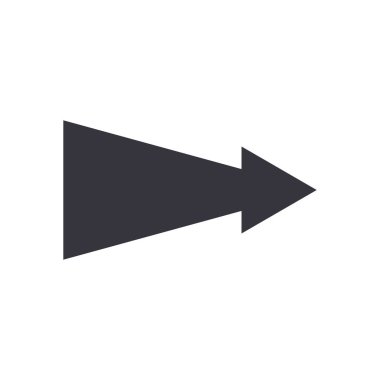 Sonraki ok veya doğru yönde düz biçim vektör tasarımı