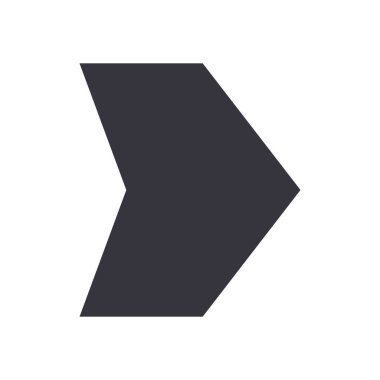 Sonraki ok veya doğru yönde düz biçim vektör tasarımı