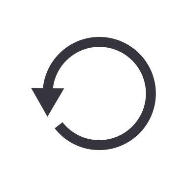 Ok veya sol yönde düz biçim vektör tasarımından önce