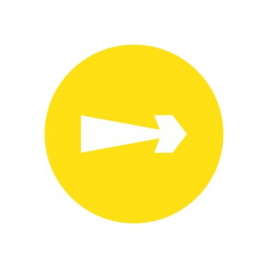 Sonraki ok veya doğru yönde blok biçim vektör tasarımı