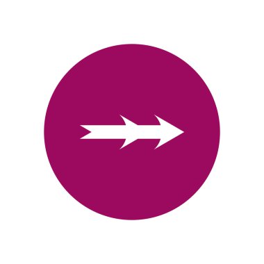 Sonraki oklar veya doğru yönde blok biçim vektör tasarımı