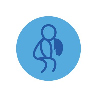 Kusma blok biçimi ikon vektör tasarımı yapılandırması