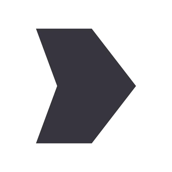 次の矢印または右方向フラットスタイルアイコンベクトルデザイン — ストックベクタ