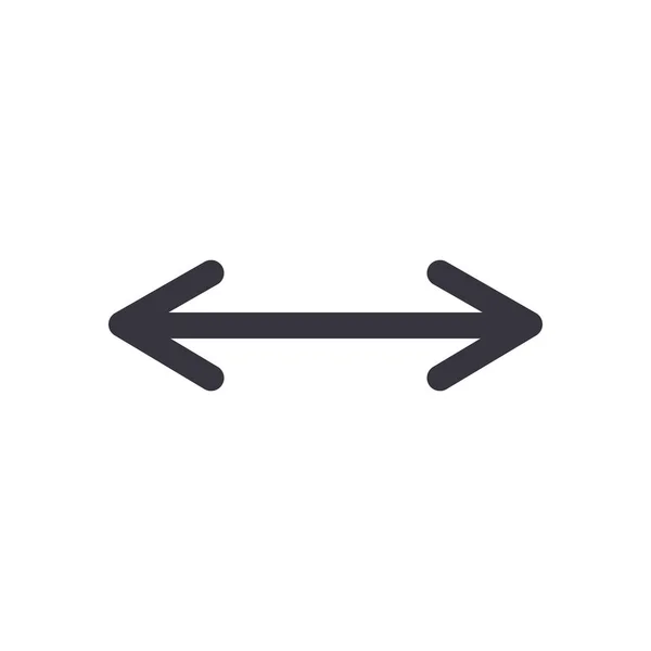 Nästa och före pil platt stil ikon vektor design — Stock vektor