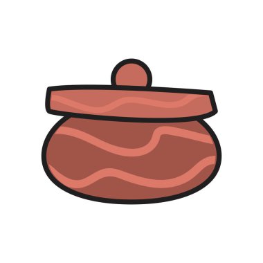 İzole mutfak kavanozu doldurma biçimi vektör tasarımı