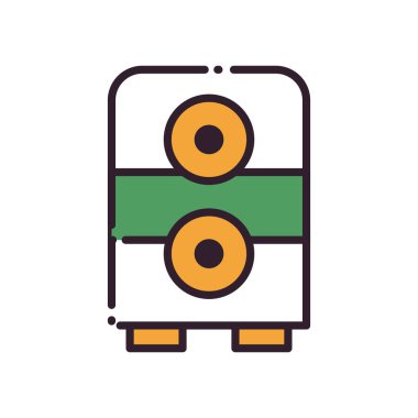 Hoparlör biçim ikon vektör tasarımı