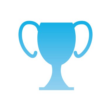 İzole edilmiş kupa gradyan biçim ikon vektör tasarımı