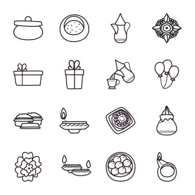 Raksha bandhan satır biçimi vektör dizaynı