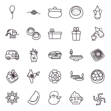 Raksha bandhan satır biçimi vektör dizaynı