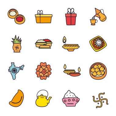 Raksha bandhan doldurma biçimi vektör kümesi tasarımı