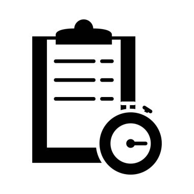 Pano ve saat simgesi, siluet biçimi