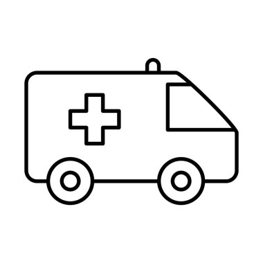 tıbbi ambulans simgesi, satır biçimi