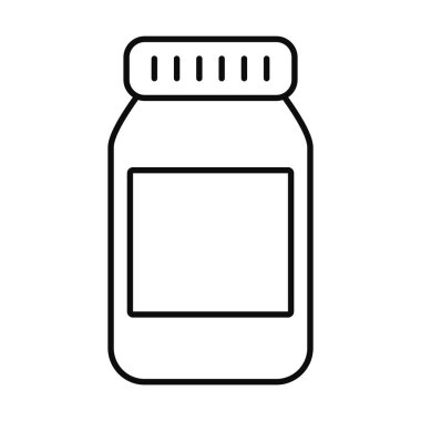 ilaç şişesi simgesi, satır biçimi