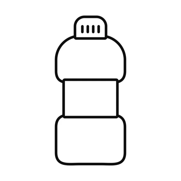Иконка бутылки, стиль линии — стоковый вектор