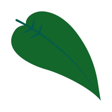Anthurium yaprak simgesi, düz stil