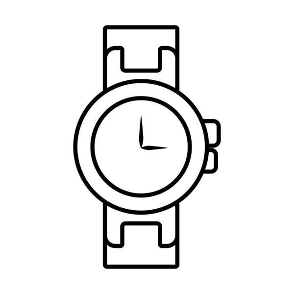 Obraz ikony zegarka, styl sylwetki — Wektor stockowy