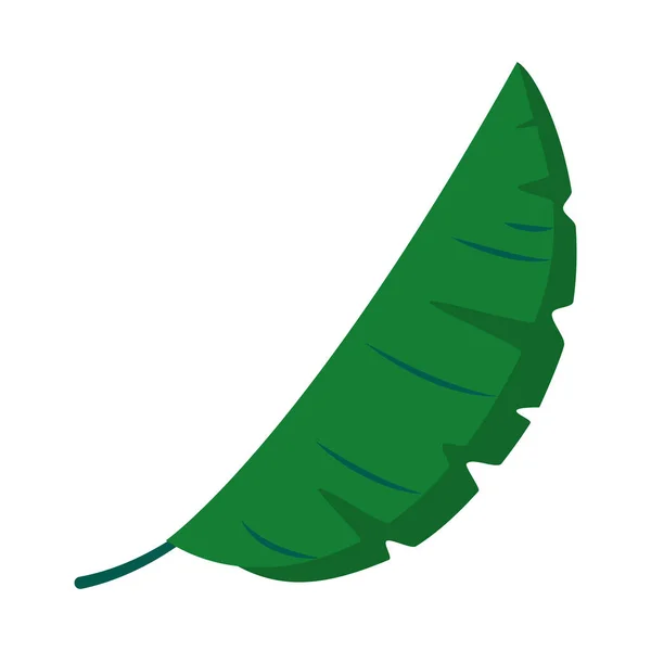 Ikona liści sago, płaski styl — Wektor stockowy