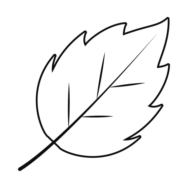Ícone folha de azevinho, estilo de linha — Vetor de Stock