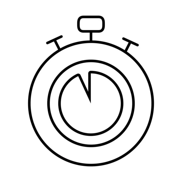 Icono de cromómetro, estilo de línea — Vector de stock