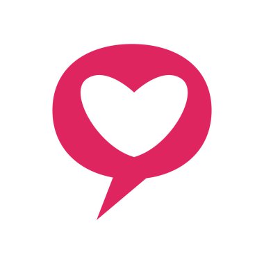 Kalp kabarcığı düz biçim vektör tasarımı