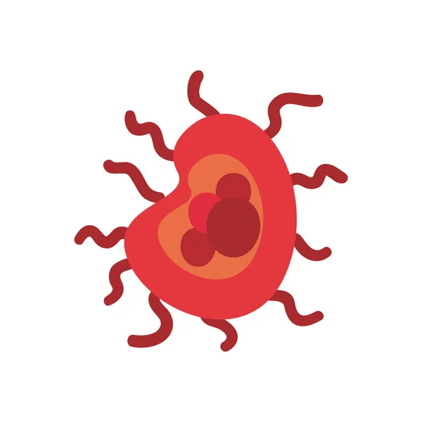 Covid 19 virus de estilo plano icono de diseño de vectores — Vector de stock