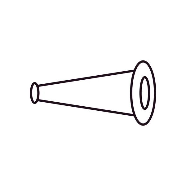 Vektorový design ikon trumpety ve stylu fotbalové linky — Stockový vektor