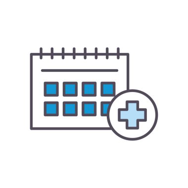 Çapraz çizgili takvim ve biçim ikonu vektör tasarımını doldur