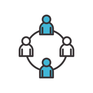 Görseller erkek çizgi ve doldurma biçim vektör tasarımı