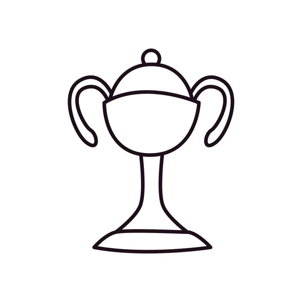 Isolated trophy line style icon vector design — Stock Vector