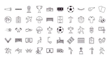 Futbol çizgisi biçim ikonu vektör tasarımı