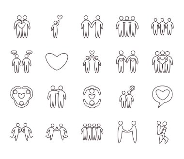 Arkadaşlık satırı biçim vektör tasarımı