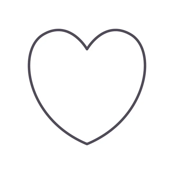 Heart line stijl icoon vector ontwerp — Stockvector