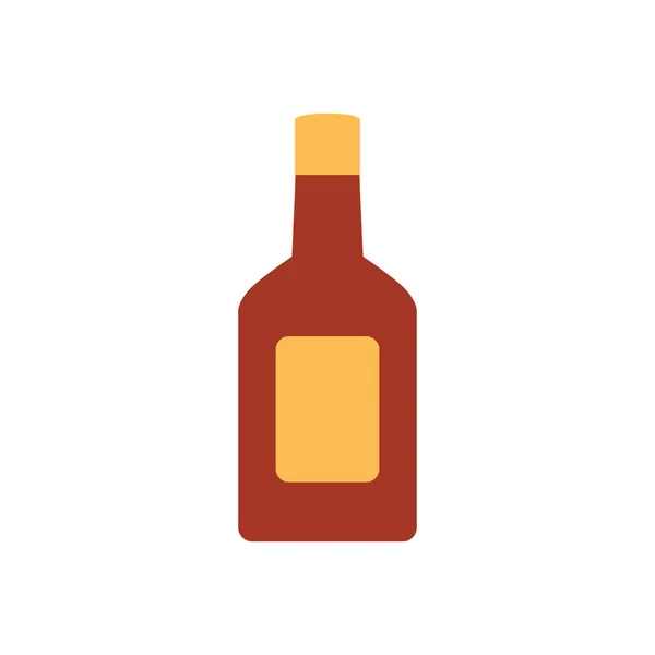 Sprit flaska ikon, platt stil — Stock vektor