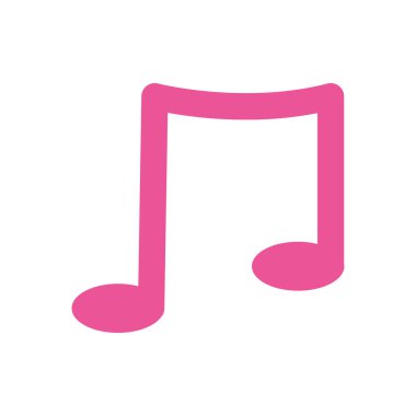 müzik nota simgesi, düz biçim