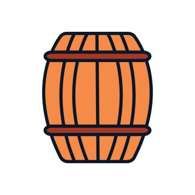 Tahta fıçı simgesi, satır doldurma biçimi