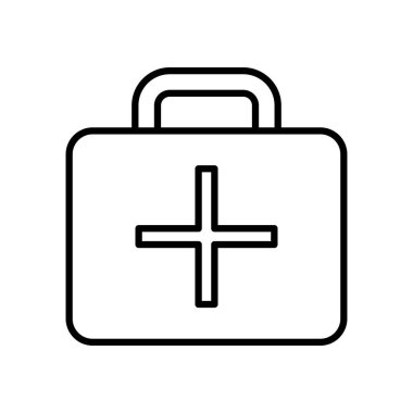 İlk yardım çantası simgesi, satır biçimi