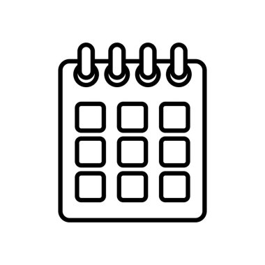 Takvim planlayıcı simgesi, satır biçimi