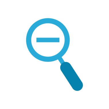 Eksi lupe düz biçim vektör tasarımı içinde