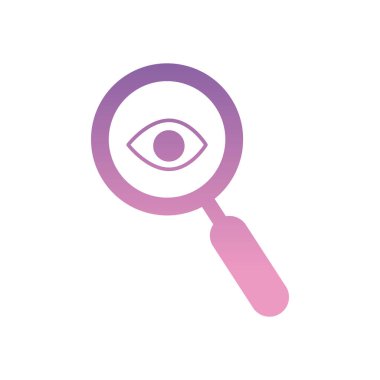 lupe gradyan biçim vektör tasarımı içindeki göz